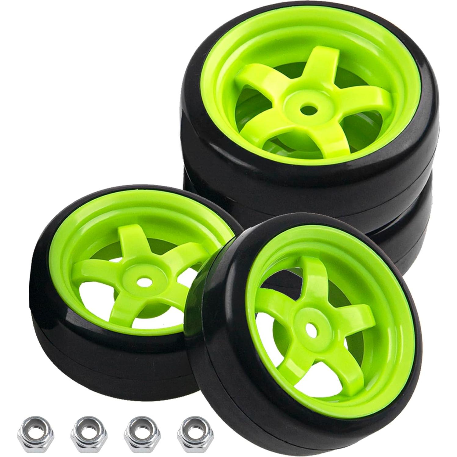 Ruedas de Plástico Duro 5 Rayos para Coche RC 1/10 HIRCQOO