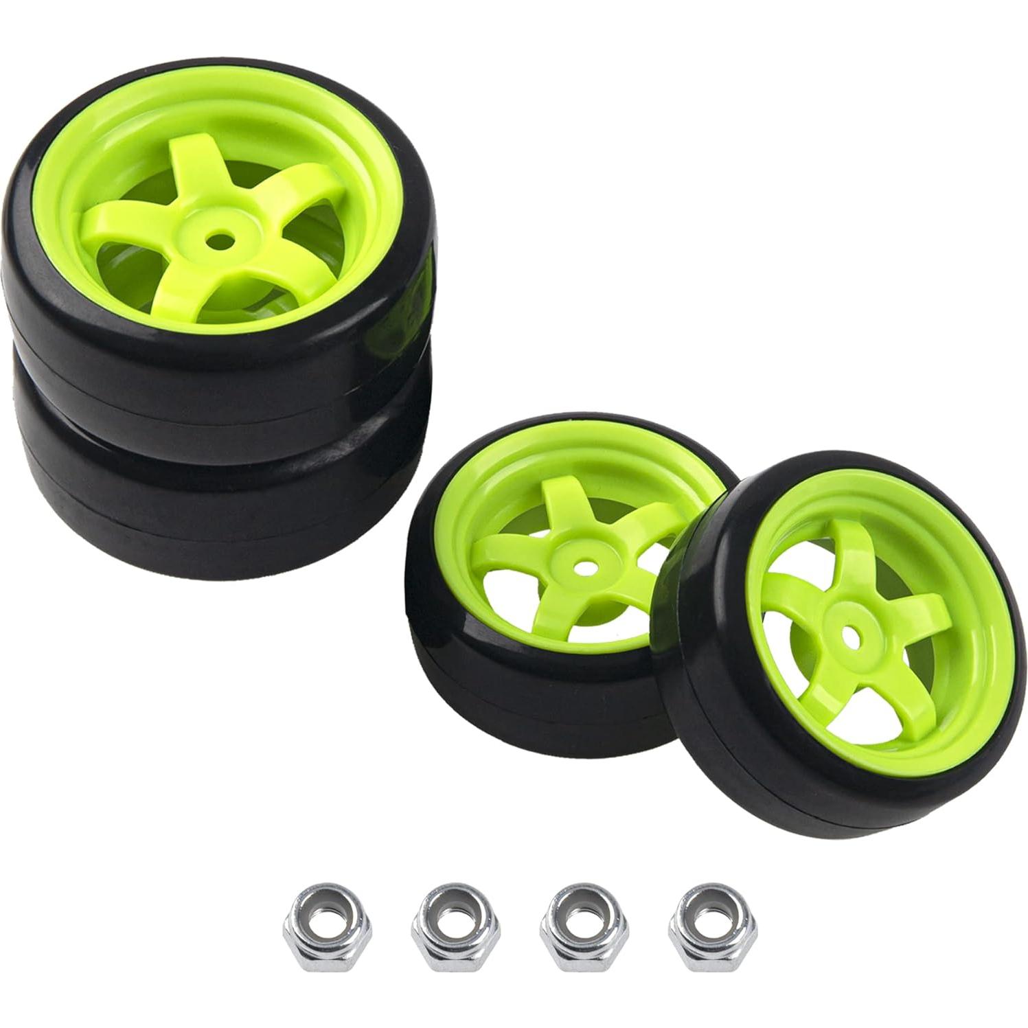 Ruedas de Plástico Duro 5 Rayos para Coche RC 1/10 HIRCQOO