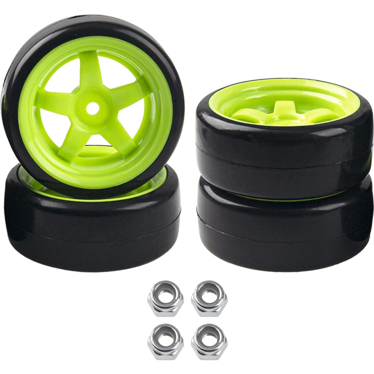 Ruedas de Plástico Duro 5 Rayos para Coche RC 1/10 HIRCQOO