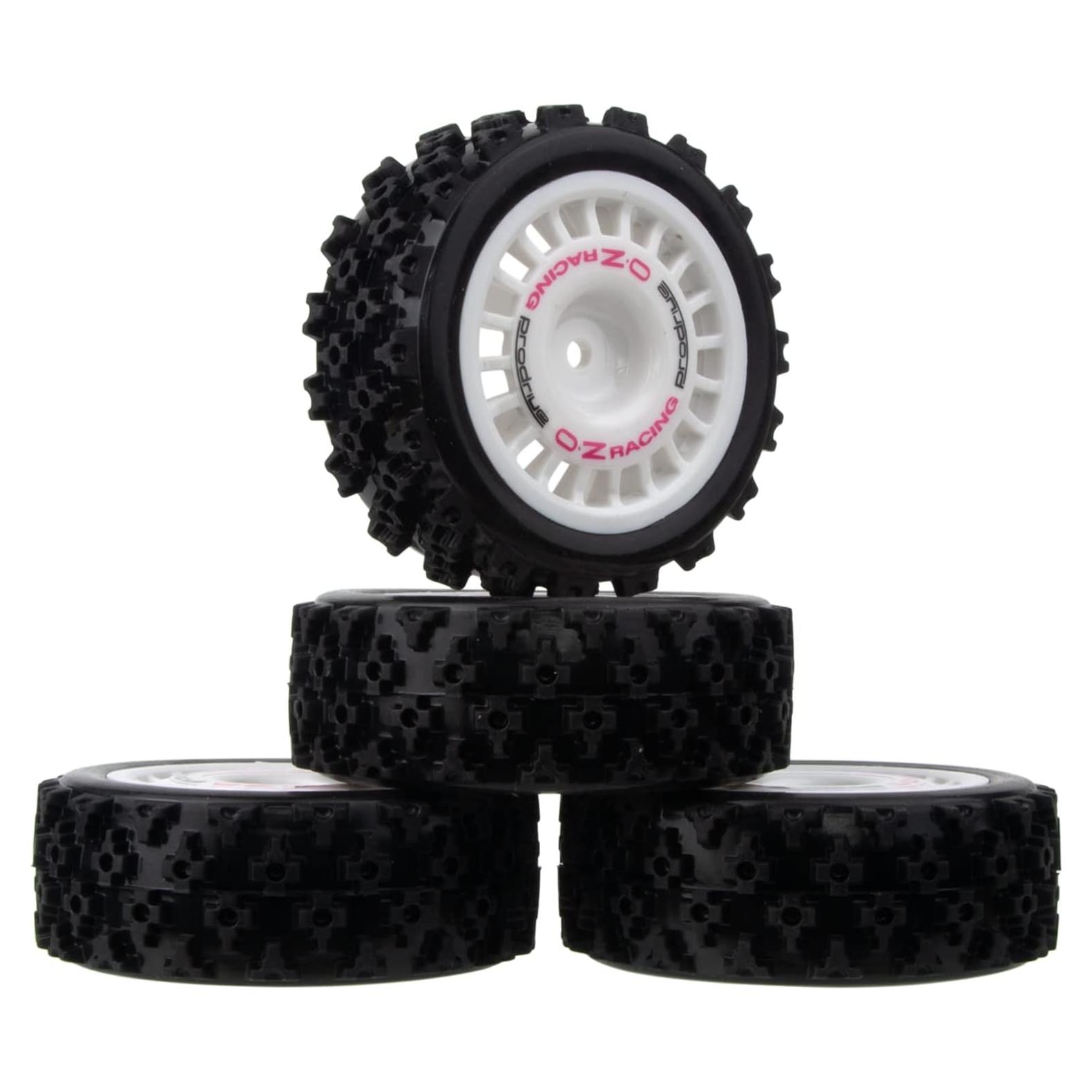 Ruedas y Neumáticos RC 1/10 HobbyMarking 72mm Hex 12mm Blanco