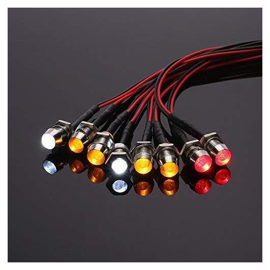 Kit de Luces LED 8Pcs GLOBACT para Coches RC 1/10 1/8