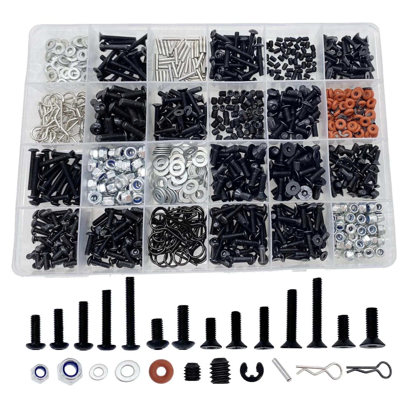 Kit de Tornillos RC 1000 Piezas HIQTRADEBYJJ M3 M4