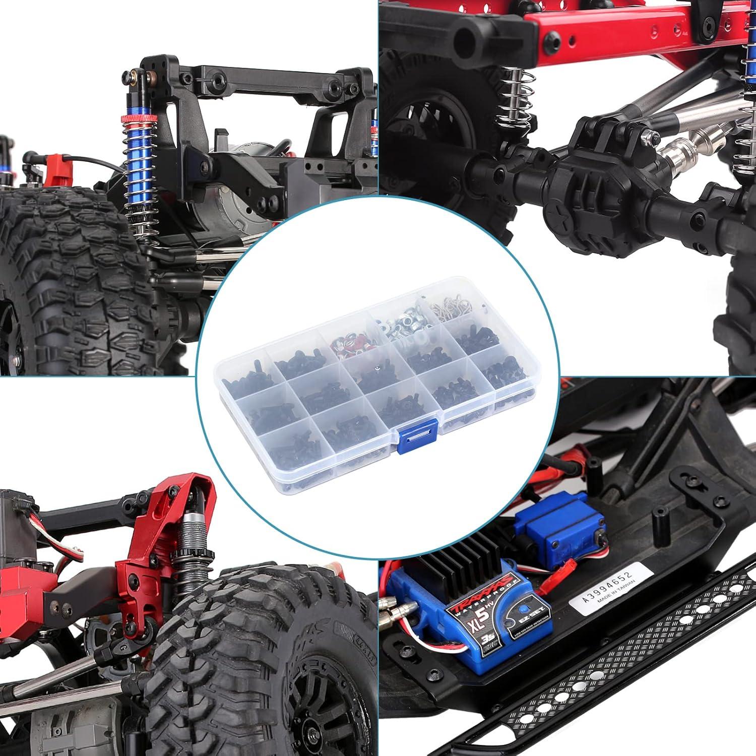 Kit de Tornillos RC INJORA 600PCS M3 M4 con Estuche