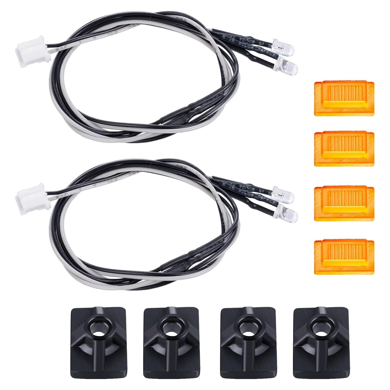 Luces LED AXSPEED para Faldones Laterales RC Tamiya 1/14 Amarillo