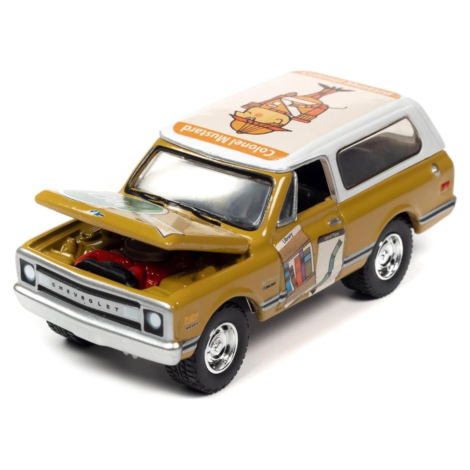 Coche Diecast 1970 Amarillo Mostaza Johnny Lightning 1/64