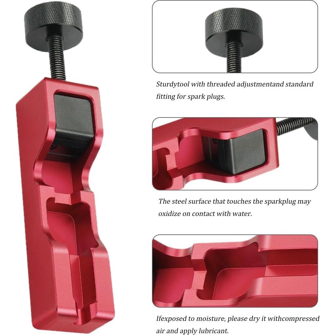 Herramienta de Espaciado de Bujías Zpana 10mm a 16mm Rojo