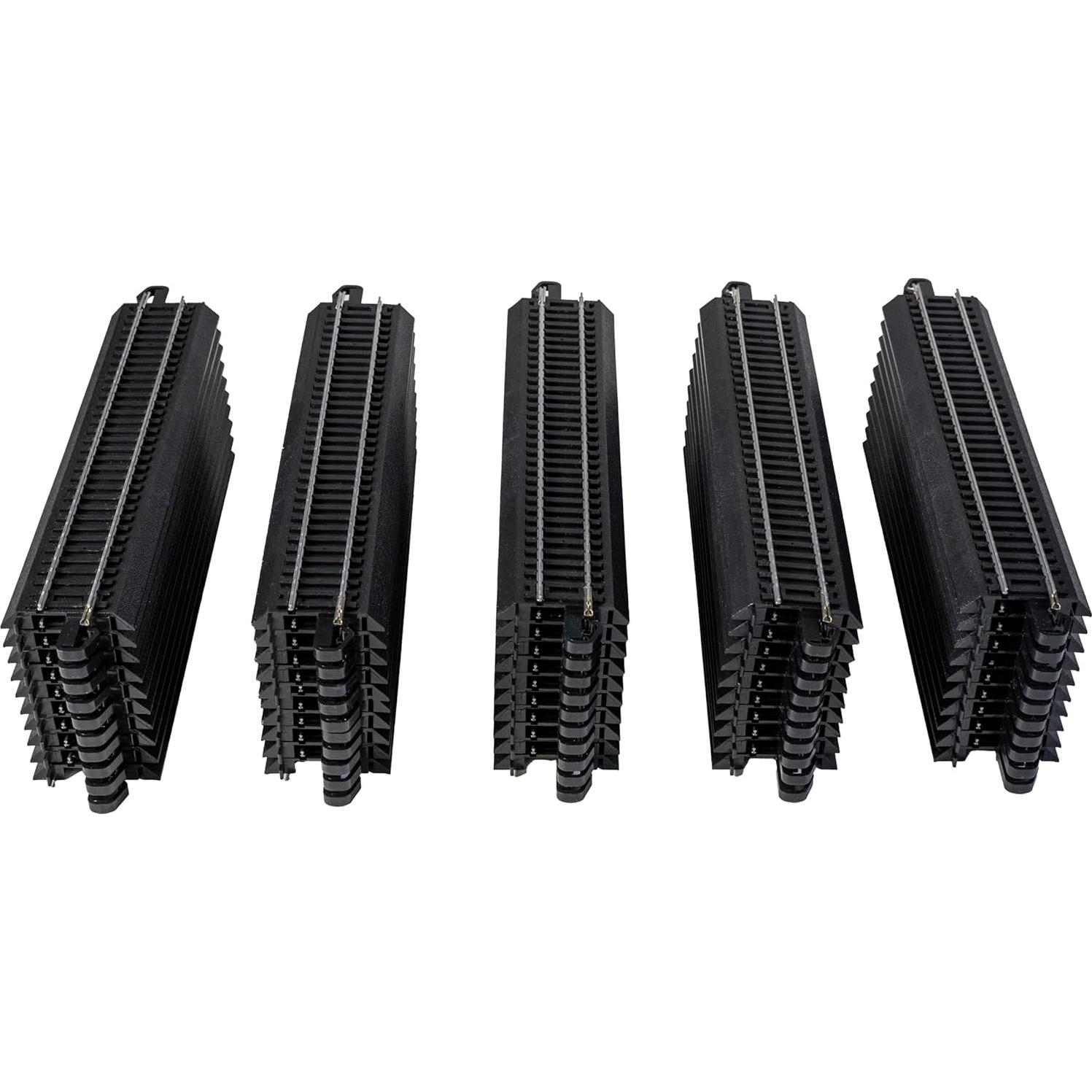 Pista Rectangular E-Z Track Bachmann 50 pcs Riel Acero Escala HO