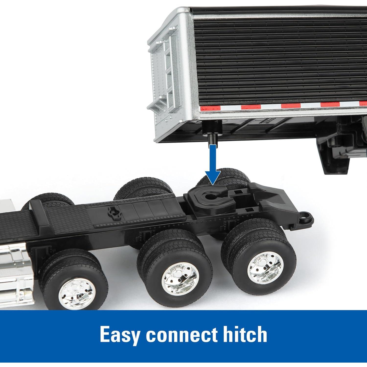 Camión de Juguete Freightliner 122SD con Remolque de Grano TOMY