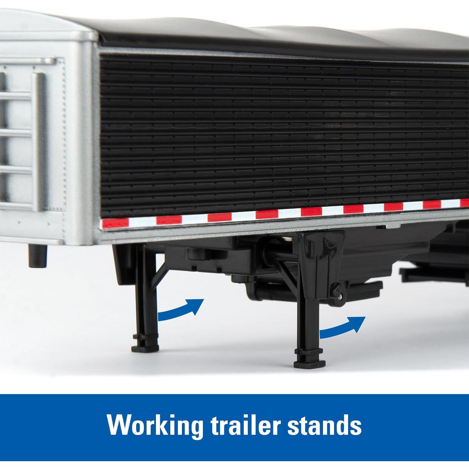 Camión de Juguete Freightliner 122SD con Remolque de Grano TOMY