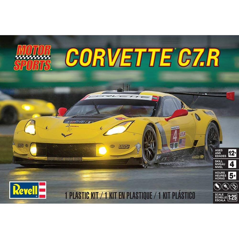 Kit de Modelo Revell Corvette C7.R Escala 1:25 64 Piezas