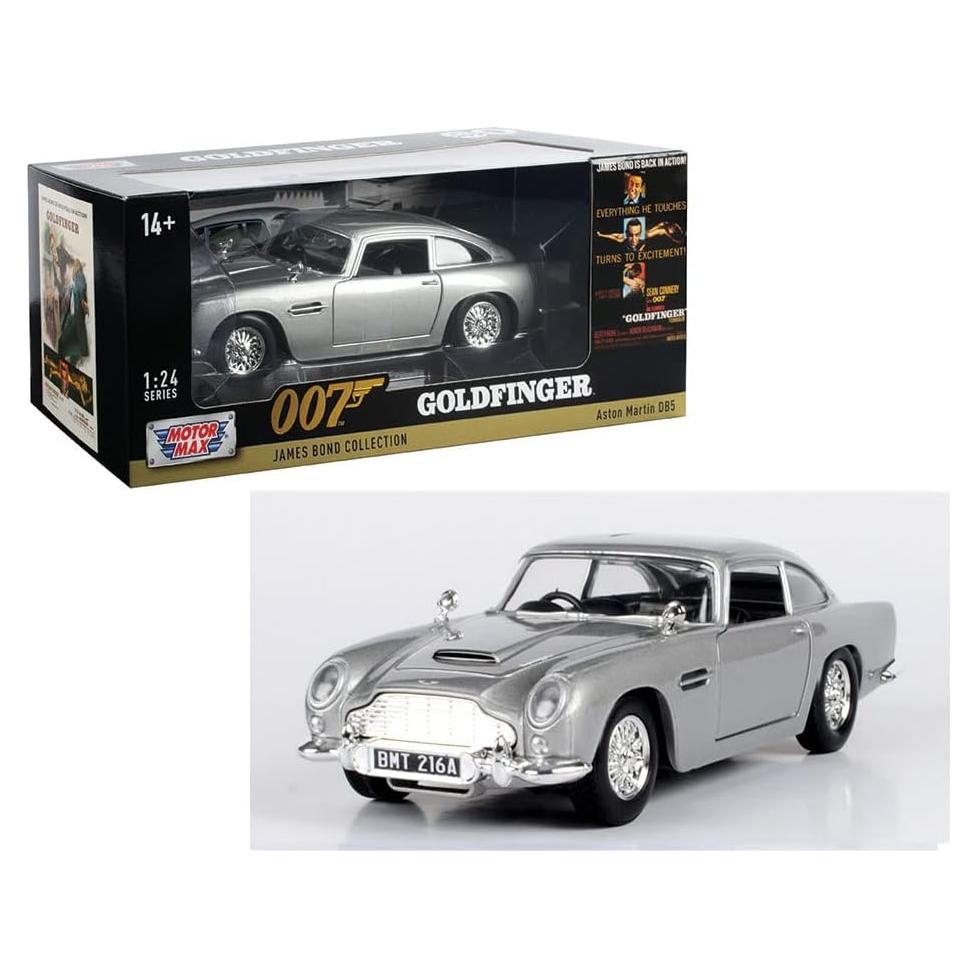 Modelo de Coche Diecast Motor Max Aston Martin DB5 1/24