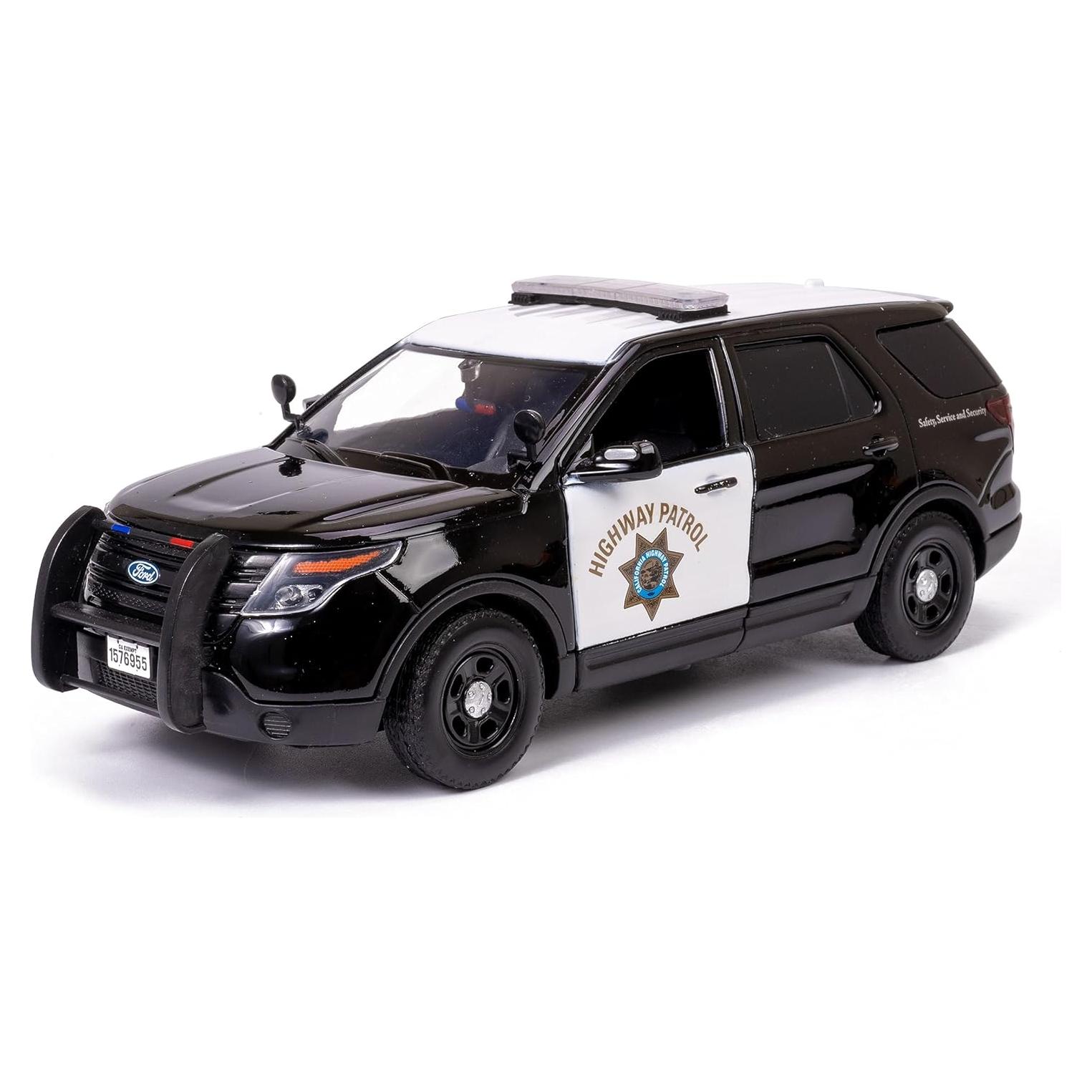 Modelo Diecast Motormax 2015 Ford Interceptor Policial 1:24