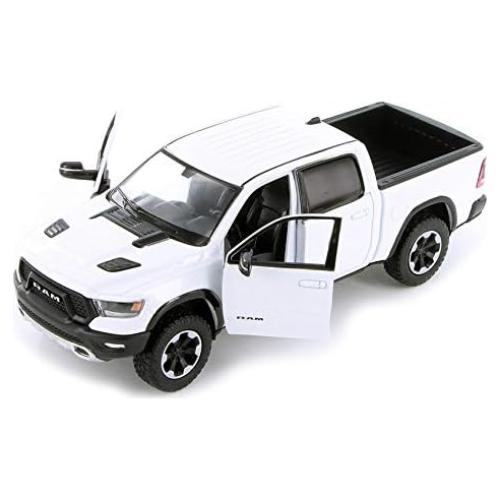 Modelo Diecast RAM 1500 Rebel 2019 Blanco 1:24 Motormax