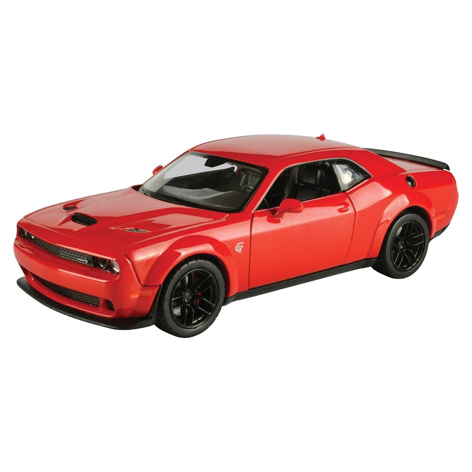 Modelo Diecast 2018 Dodge Challenger SRT Hellcat Rojo 1:24