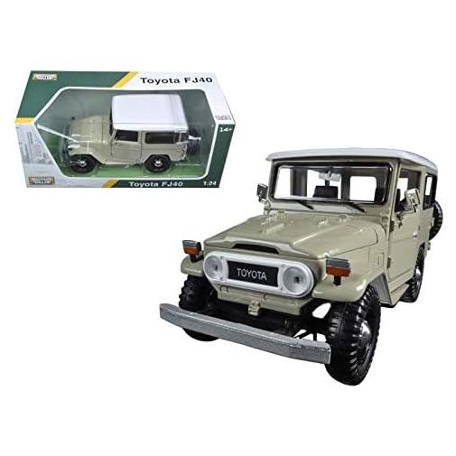 Modelo Diecast Toyota FJ40 Beige 1:24 Motormax