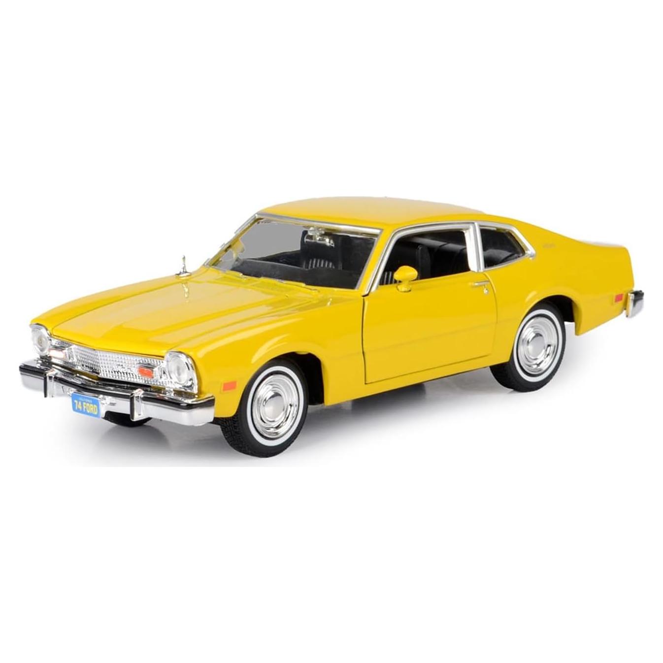 Modelo de Coche Diecast 1974 Maverick Amarillo Motormax 1:24