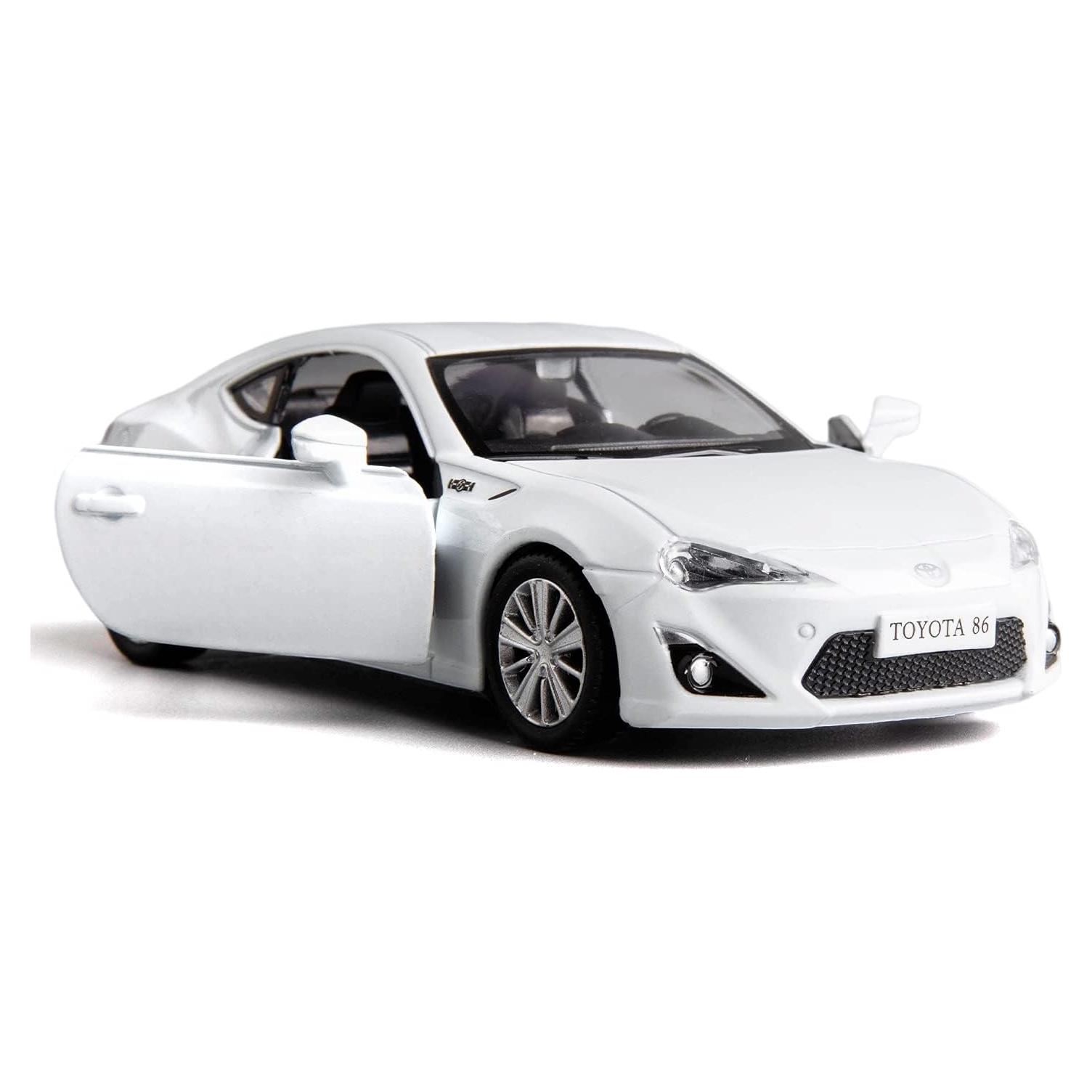 Coche Juguete Diecasting Toyota 86 Blanco 1:36 RMZ City