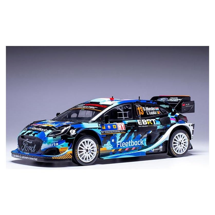 Modelo Diecast Ford Puma Rally1 #13 iXO 1:18 Azul/Negro