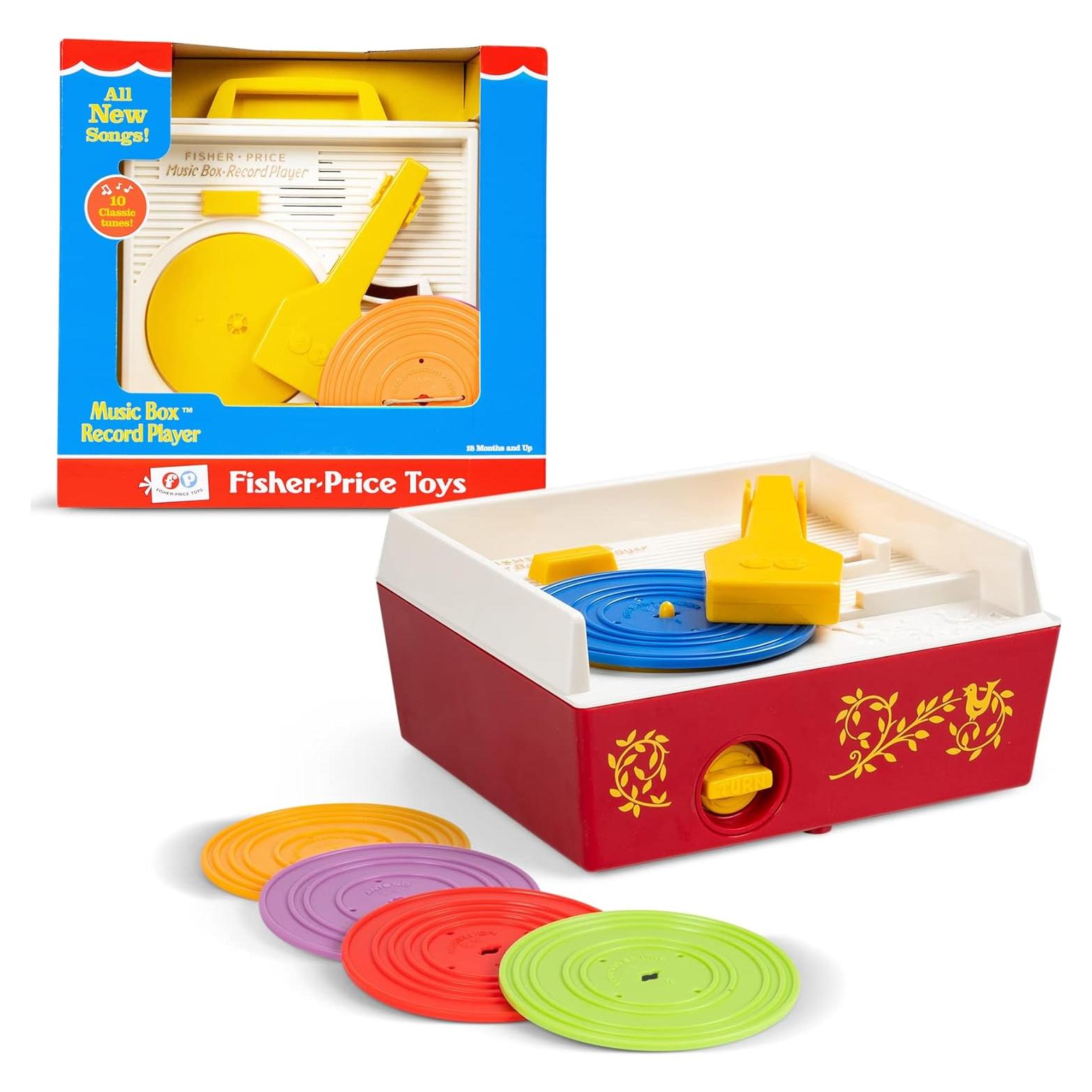 Tocadiscos Fisher Price Change-A-Record - Juguete Retro 18+ meses