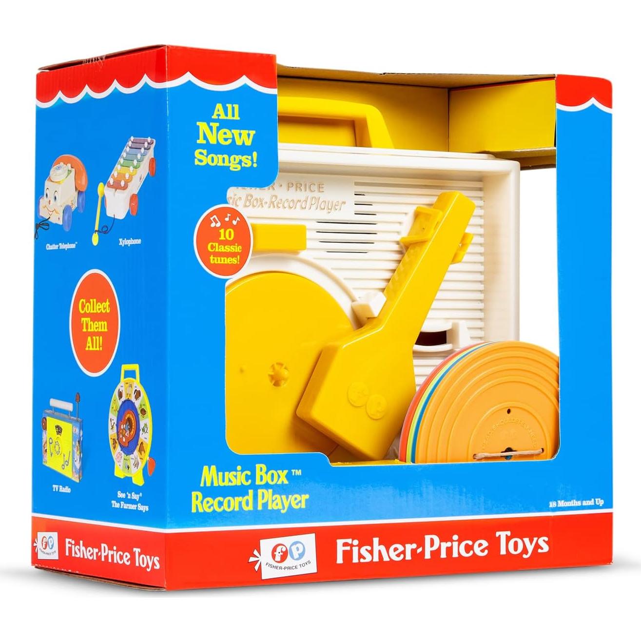 Tocadiscos Fisher Price Change-A-Record - Juguete Retro 18+ meses