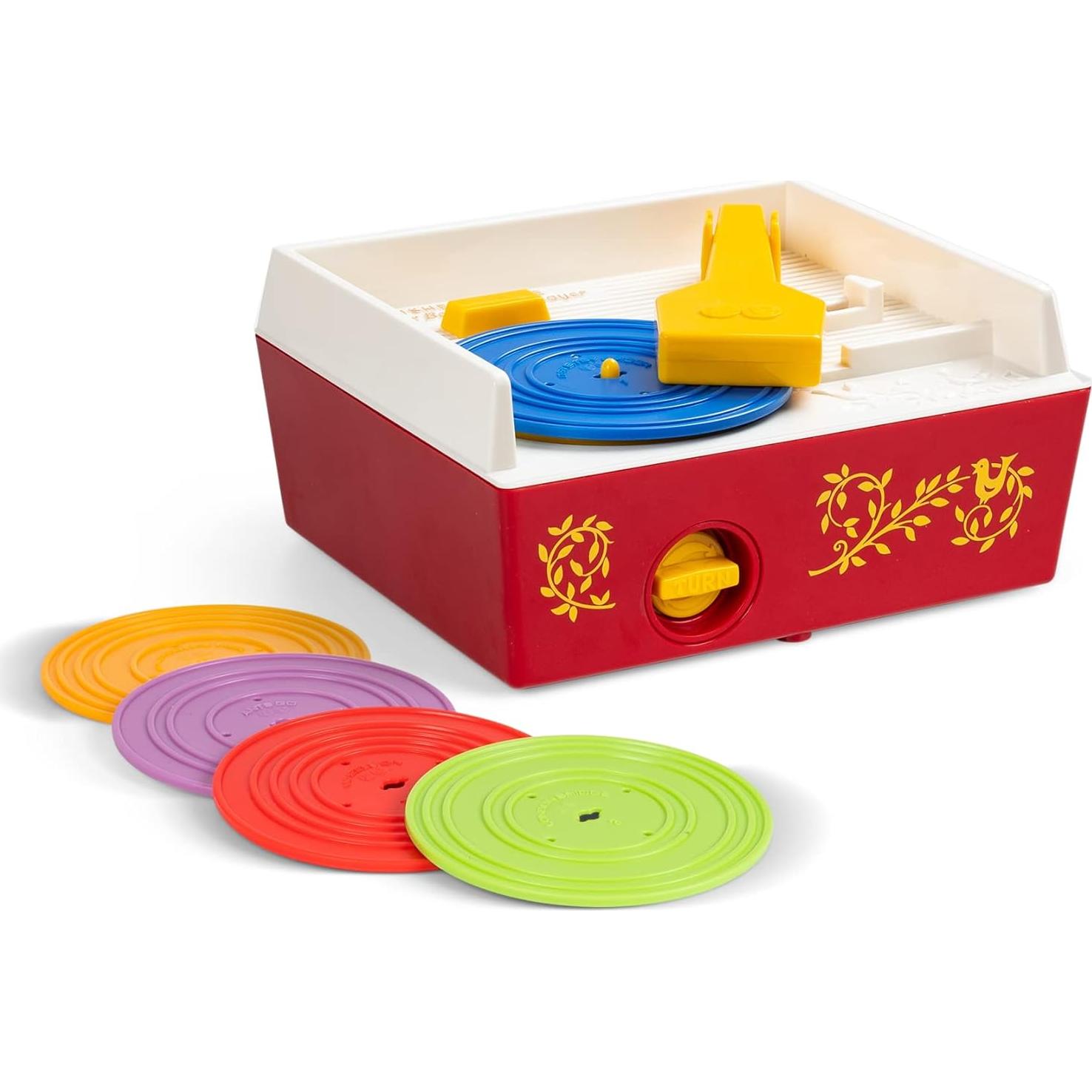 Tocadiscos Fisher Price Change-A-Record - Juguete Retro 18+ meses