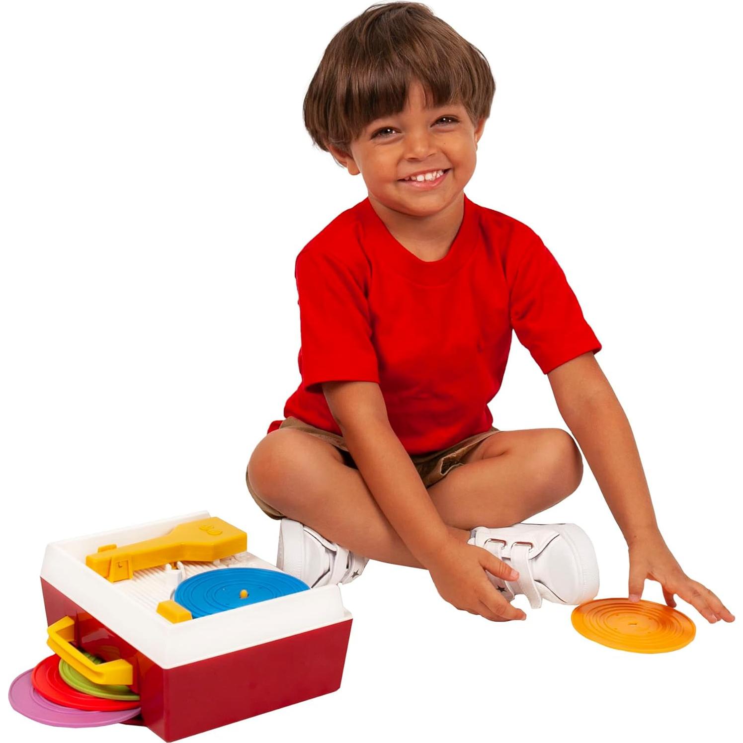 Tocadiscos Fisher Price Change-A-Record - Juguete Retro 18+ meses