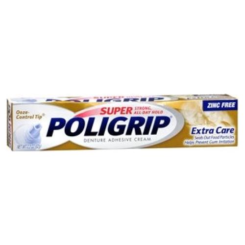 Crema Adhesiva para Dentaduras Poligrip Super Cuidado 62.4g