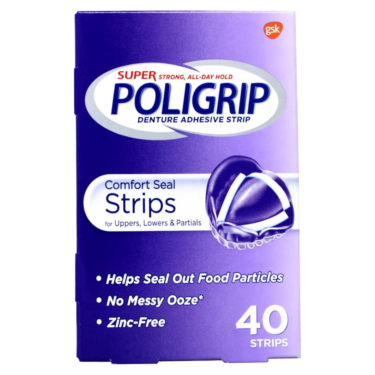 Tiras de Sellado Comfort Super Poligrip 40 Unidades