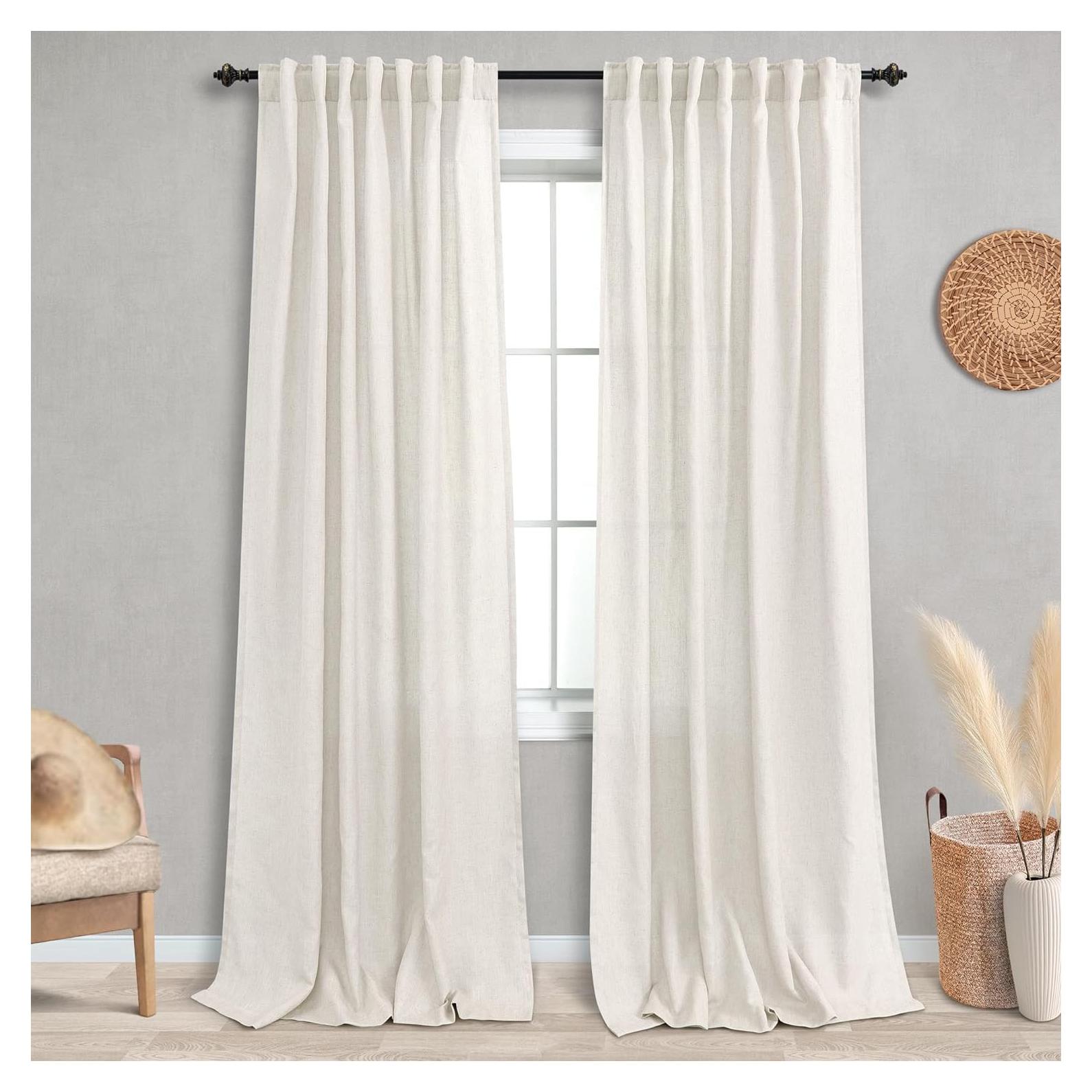 Cortinas KOUFALL 2 Paneles 132x234 cm Semi Transparentes