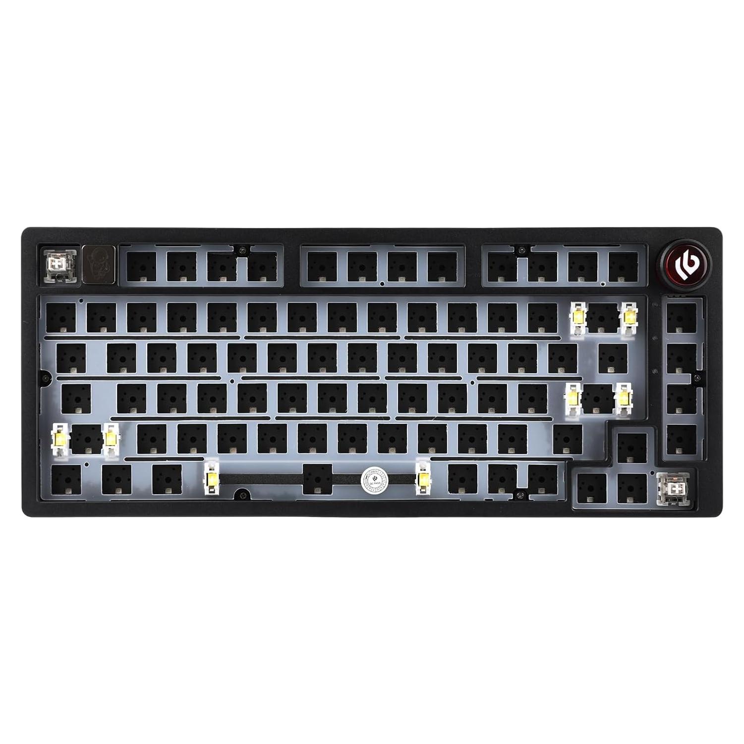Teclado Gaming EPOMAKER Hi75 Aluminio RGB 75% Negro