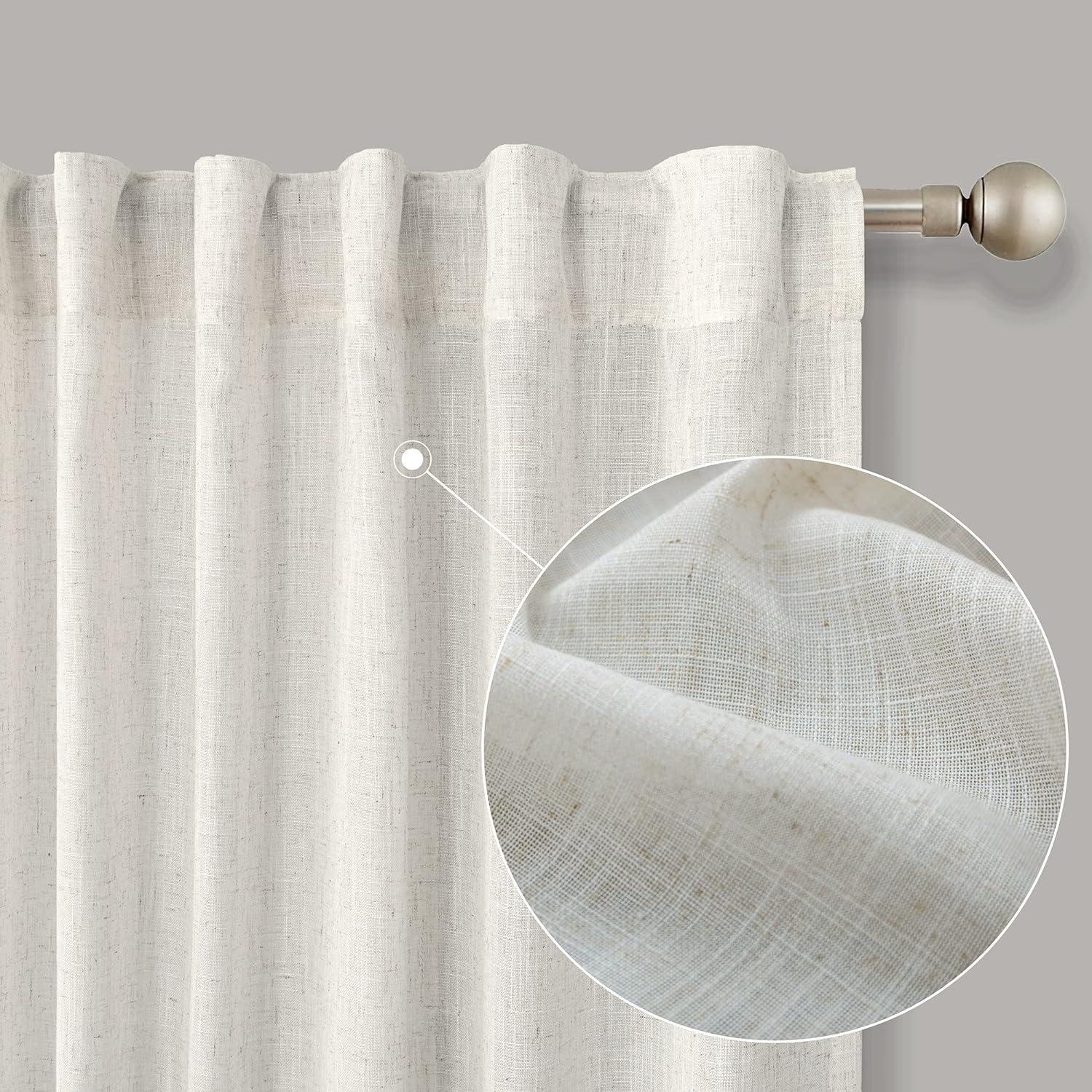 Cortinas de Baño KOUFALL 52x54 cm Semitransparentes 2 Paneles
