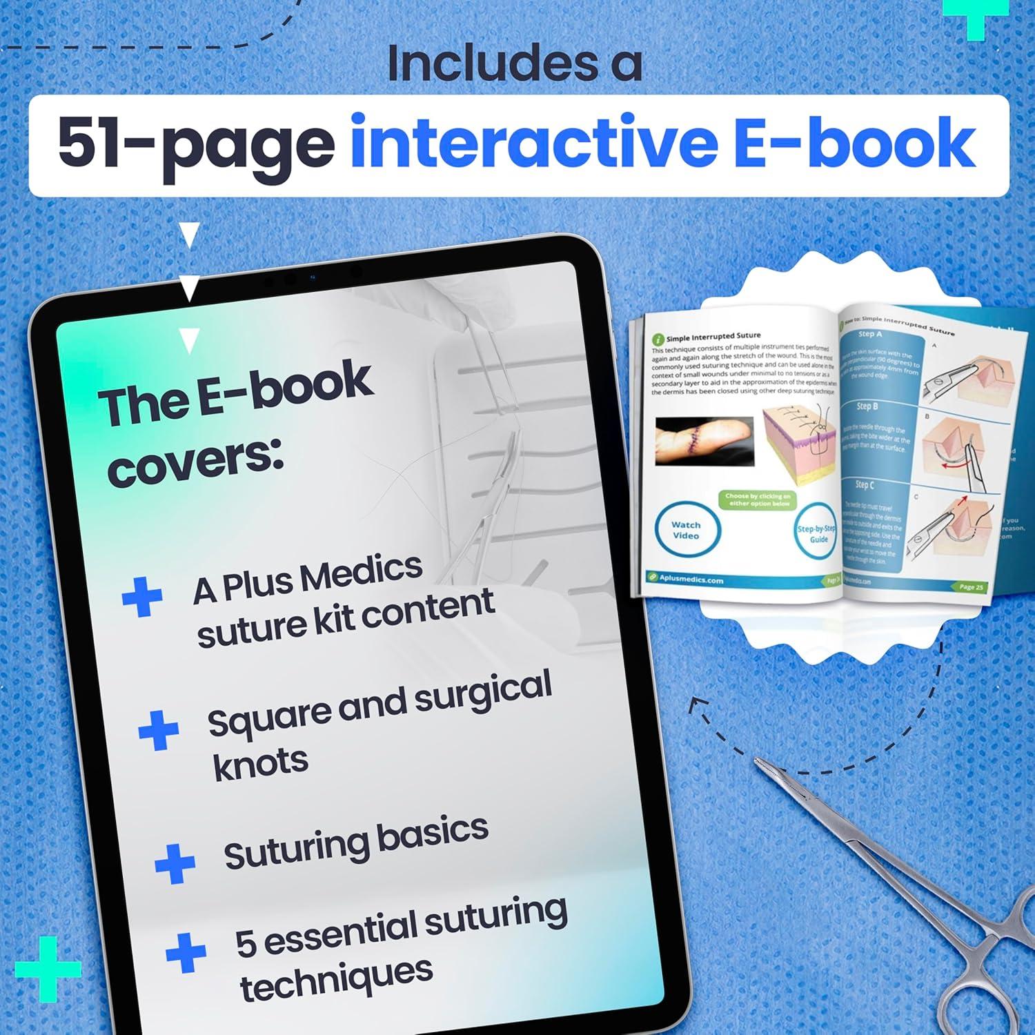 Kit de Práctica de Suturas A Plus Medics con Video HD