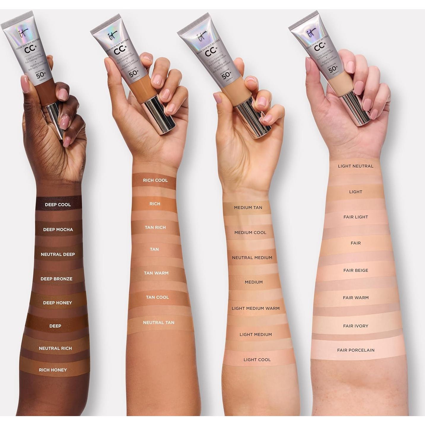 IT Cosmetics CC+ Crema Base Cobertura Completa SPF 50 31.9 ml