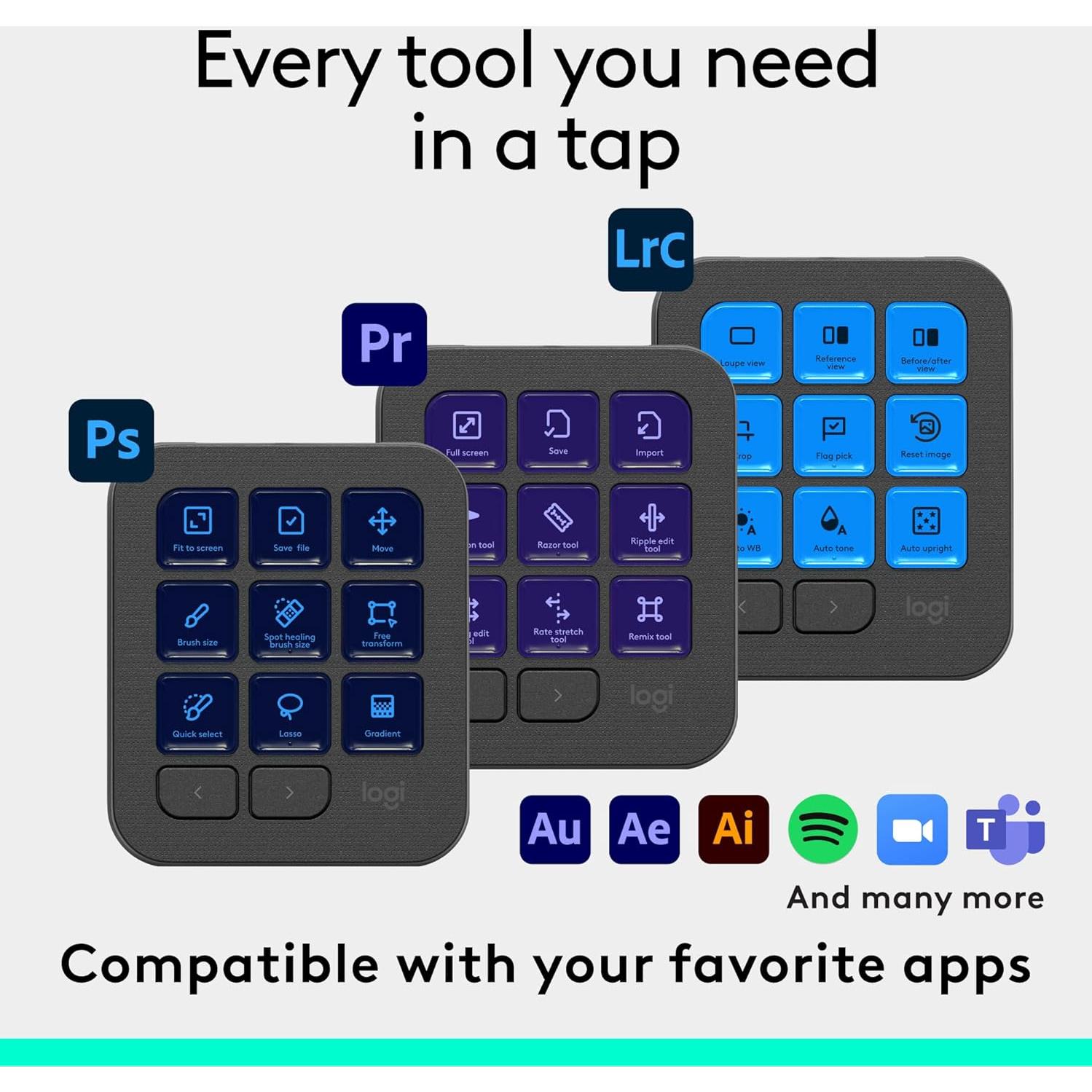 Consola Creativa Logitech MX - 9 Teclas LCD Personalizables