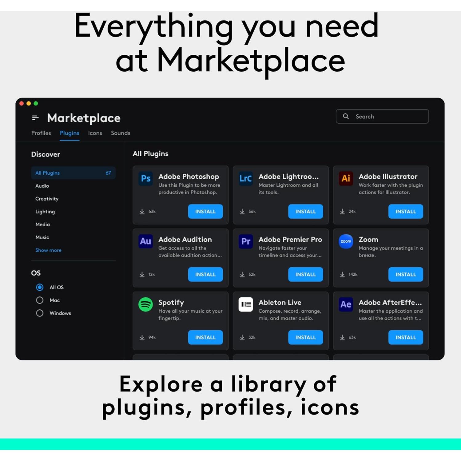 Consola Creativa Logitech MX - 9 Teclas LCD Personalizables