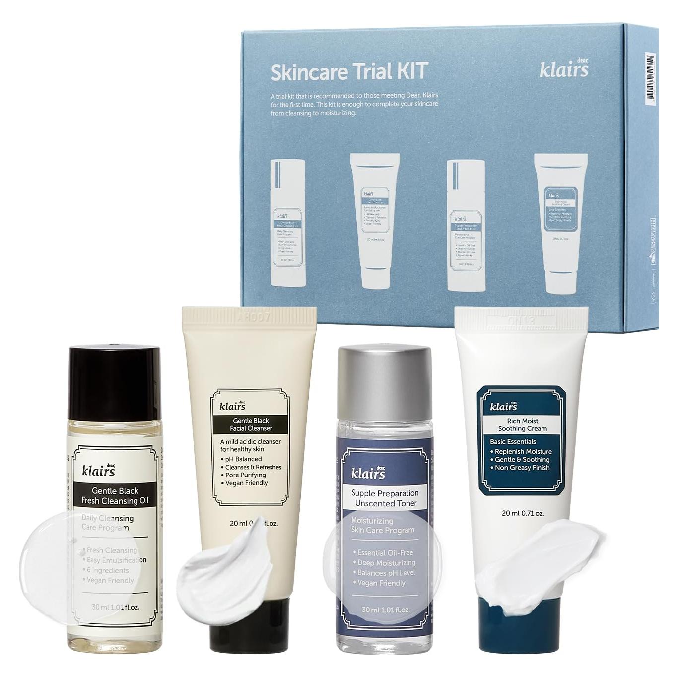 Kit de Prueba de Cuidado de la Piel Dear Klairs - 4 Minis