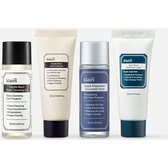 Kit de Prueba de Cuidado de la Piel Dear Klairs - 4 Minis