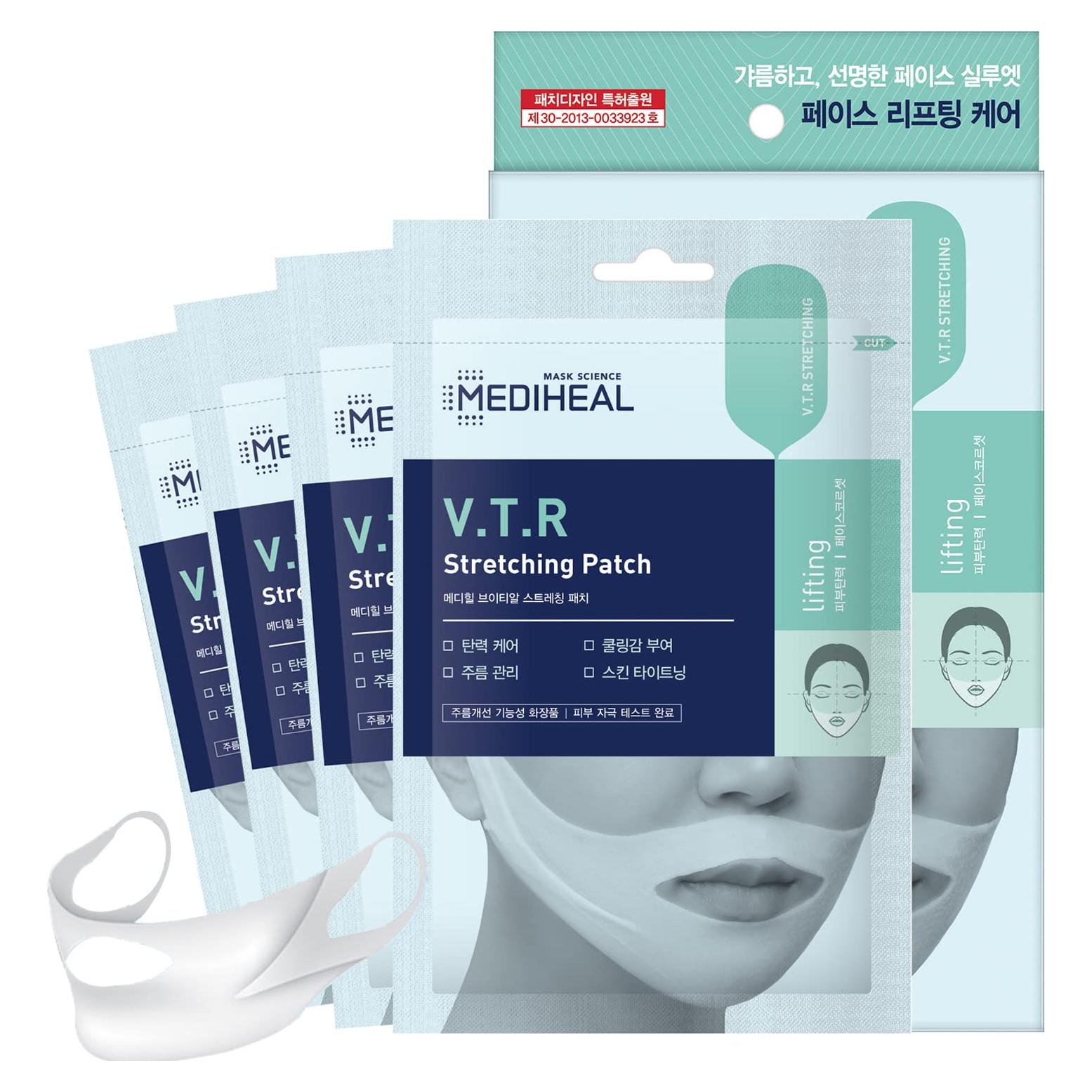 Mediheal V.T.R Parche Estiramiento Facial Antienvejecimiento 4 Piezas