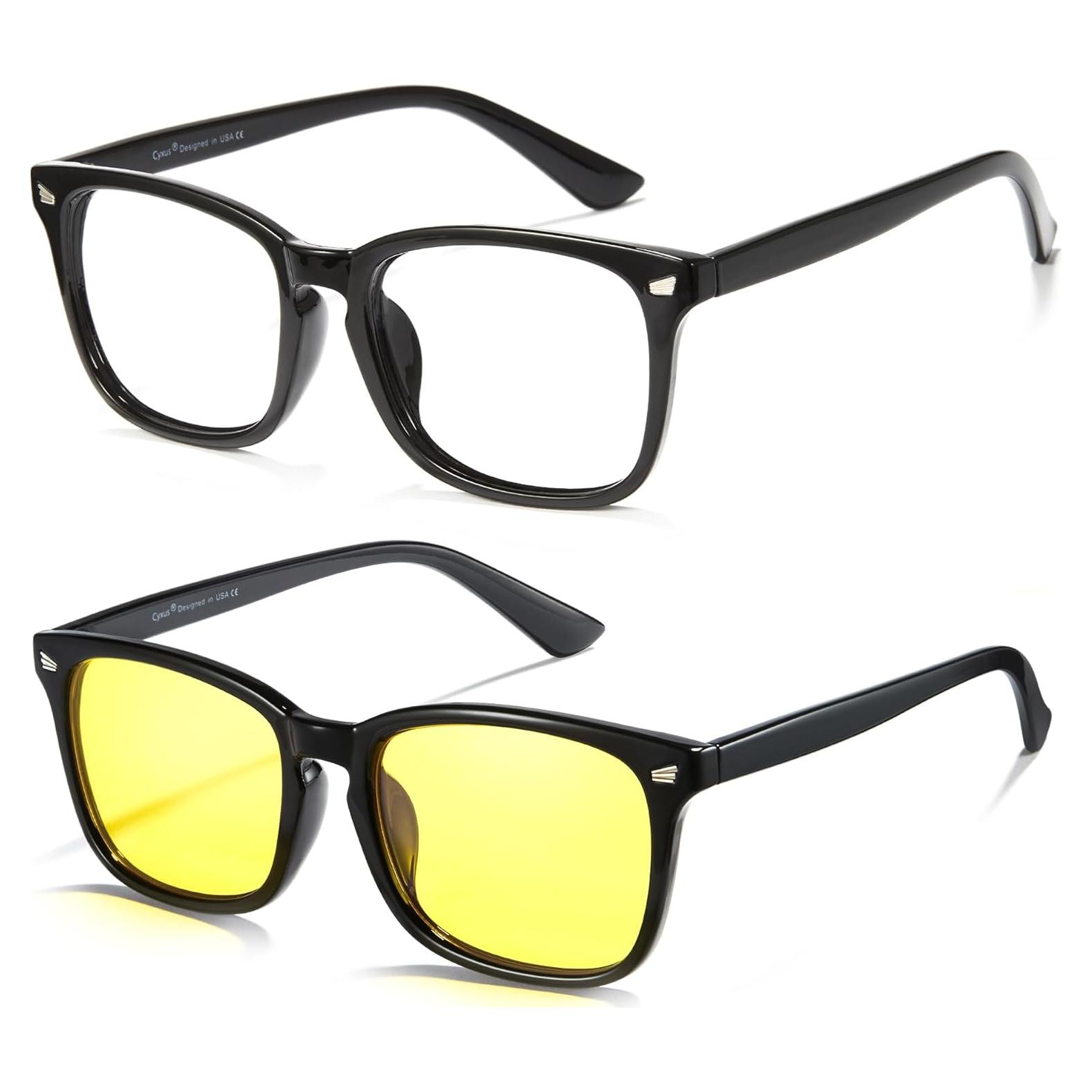 Gafas de Luz Azul Cyxus 2 Pack para Hombres y Mujeres