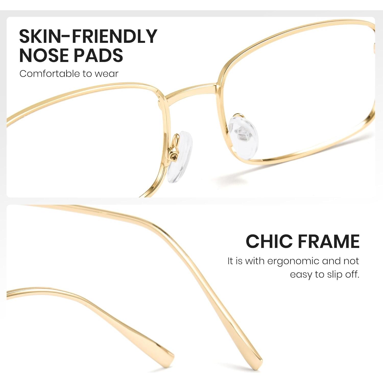 Gafas de Bloqueo de Luz Azul Cyxus 8160 con Montura Negra