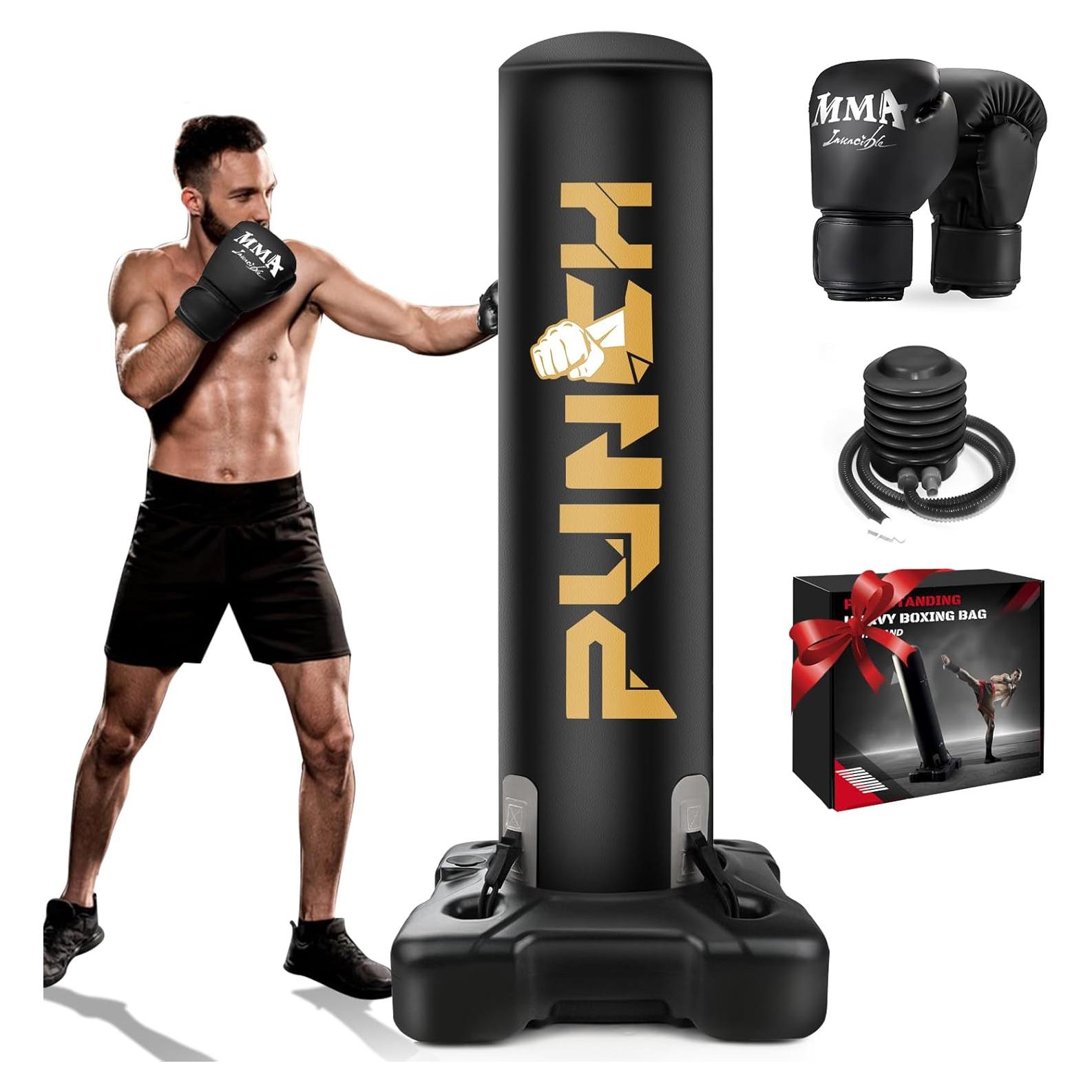 Bolsa de Boxeo Pesada JUOIFIP con Guantes - Adultos y Niños