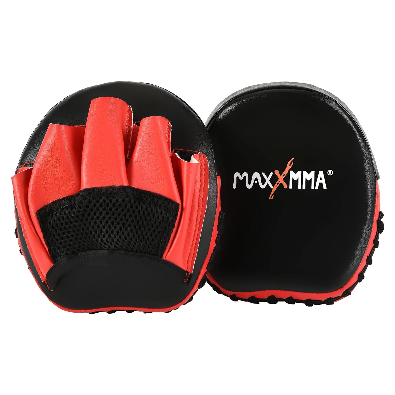 Mitones de Golpeo MaxxMMA Micro PU - Adulto - Negro/Rojo