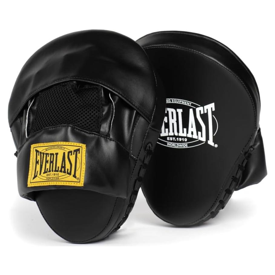 Guantes de Enfoque Everlast 1910 - Cuero Sintético Negro
