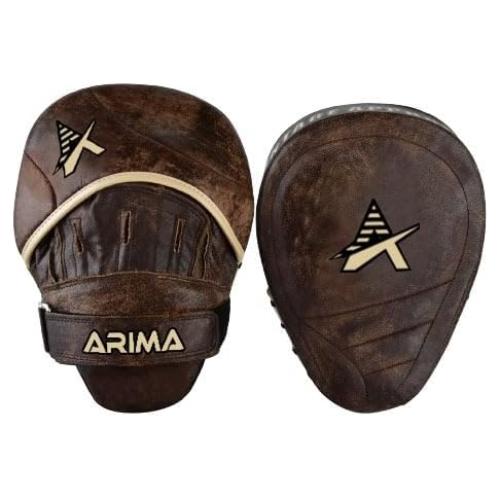 Almohadillas de Enfoque ARIMA de Cuero Vintage para Boxeo 25x19 cm