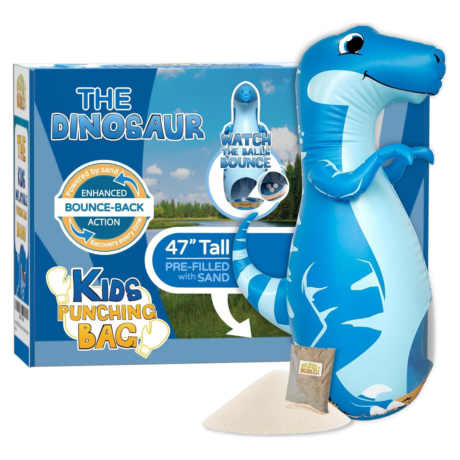 Bolsa de Boxeo Inflable Dinosaurio DUDAS INFLABLES 119 cm