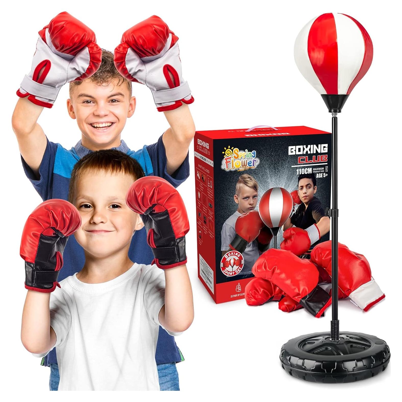 Saco de Boxeo Grande SpringFlower para Niños con Guantes