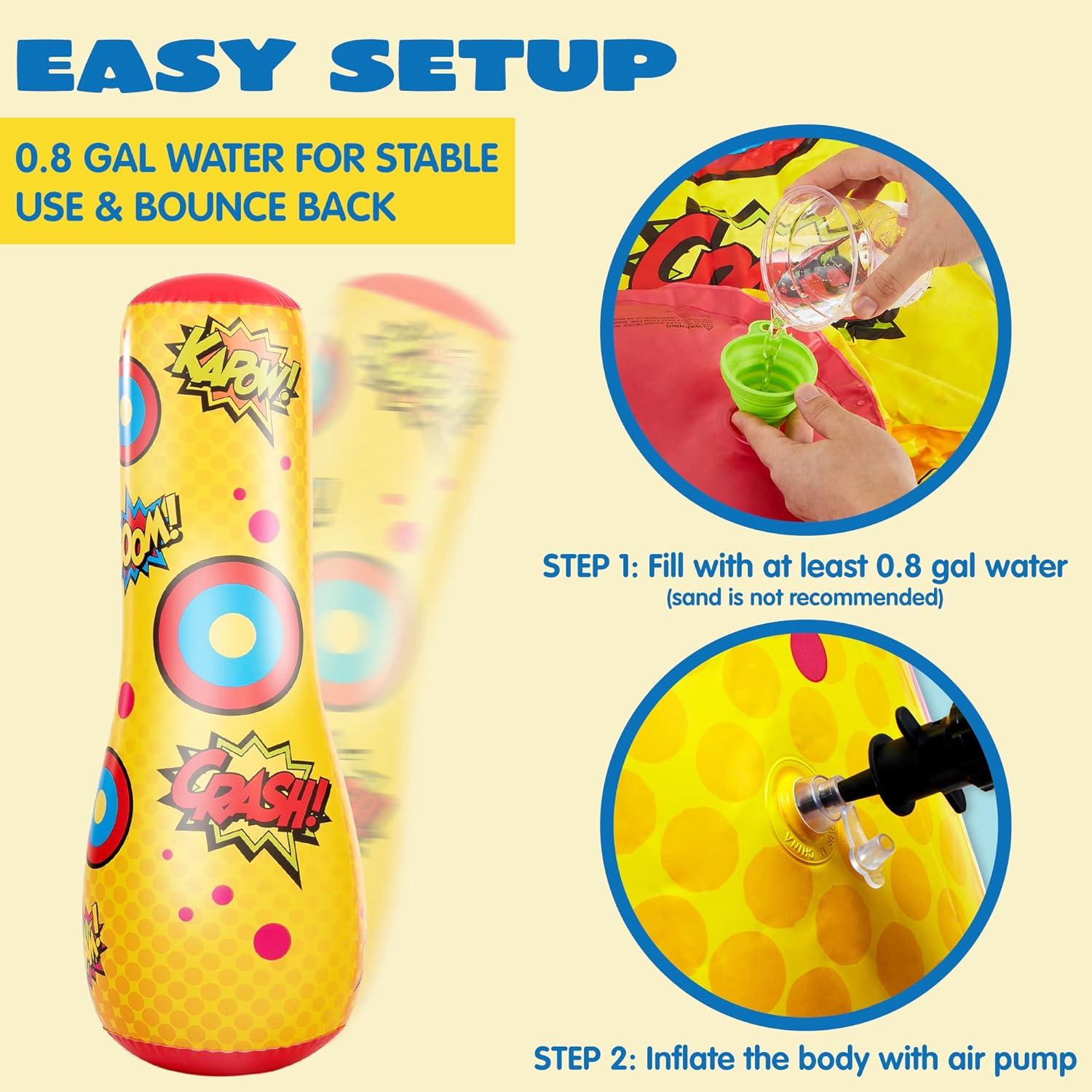 Bopper Inflable 120 cm JOYIN Bolsa de Boxeo para Niños