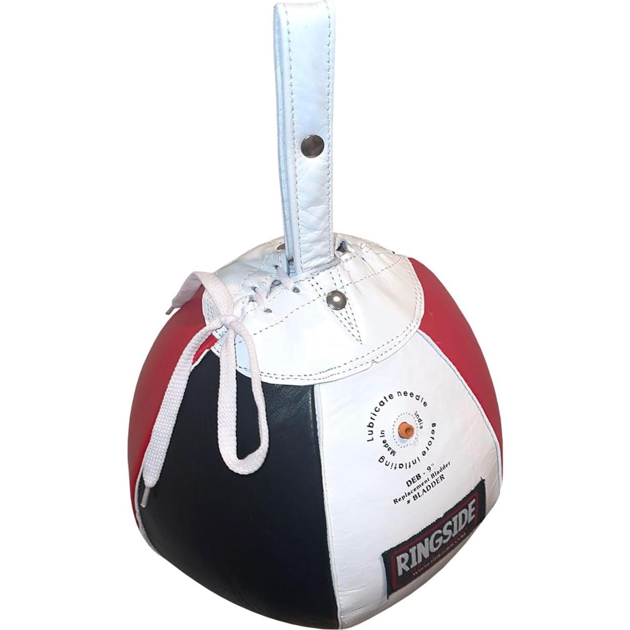 Bolsa de Boxeo Doble de Cuero Ringside 12.7 cm Rojo/Blanco/Negro
