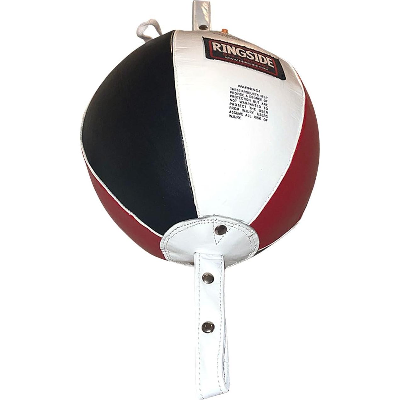 Bolsa de Boxeo Doble de Cuero Ringside 12.7 cm Rojo/Blanco/Negro