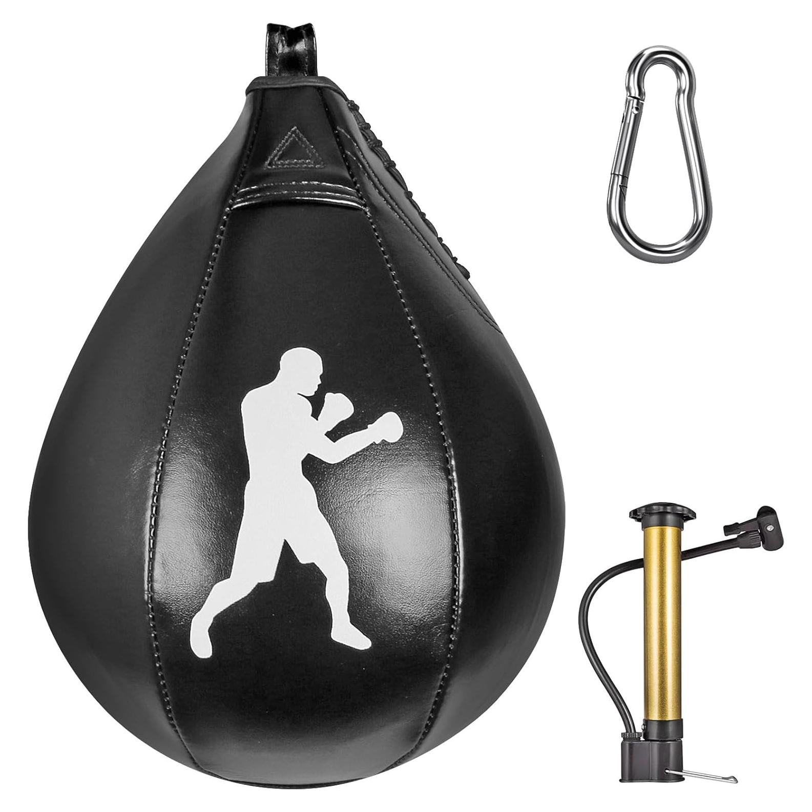 Bolsa de Velocidad de Cuero BeneLabel con Inflador y Soporte